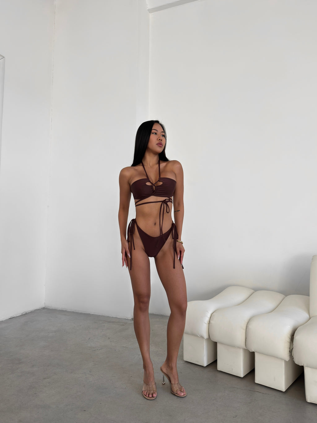 Maui Plunge Keyhole Bandeau Swimwear