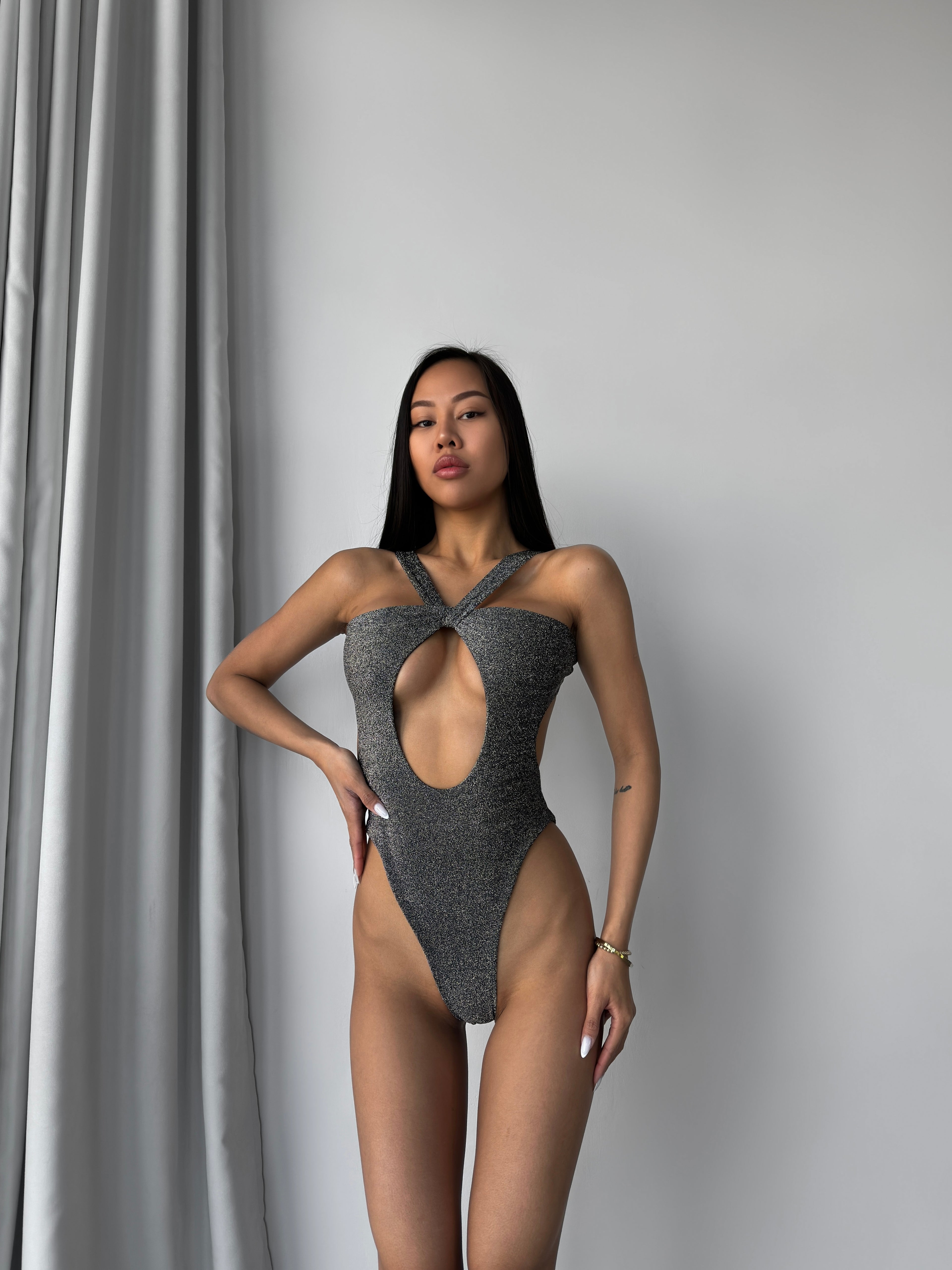 Costa Azure High-Neck One-Piece Swimwear