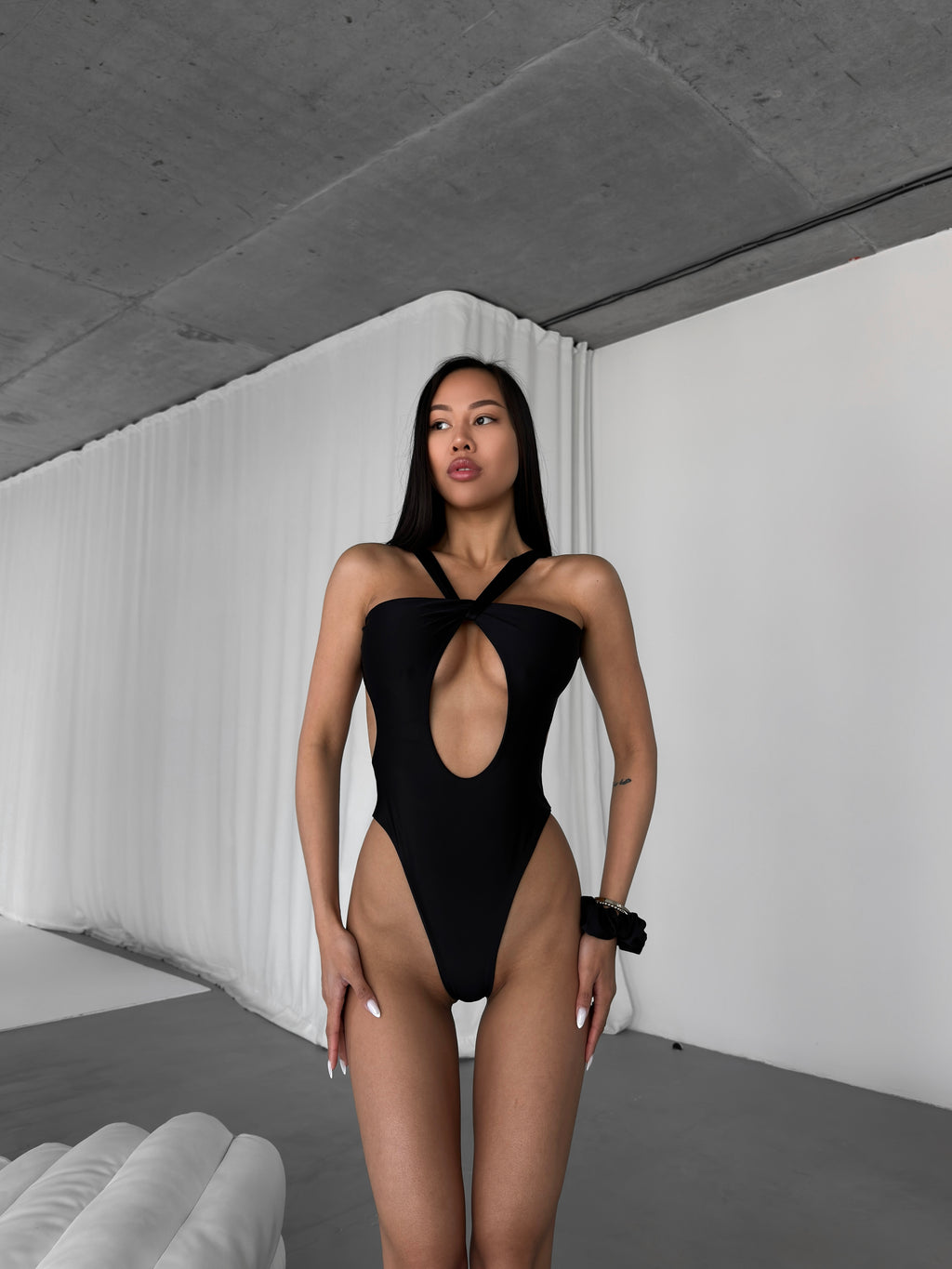 Costa Azure High-Neck One-Piece Swimwear
