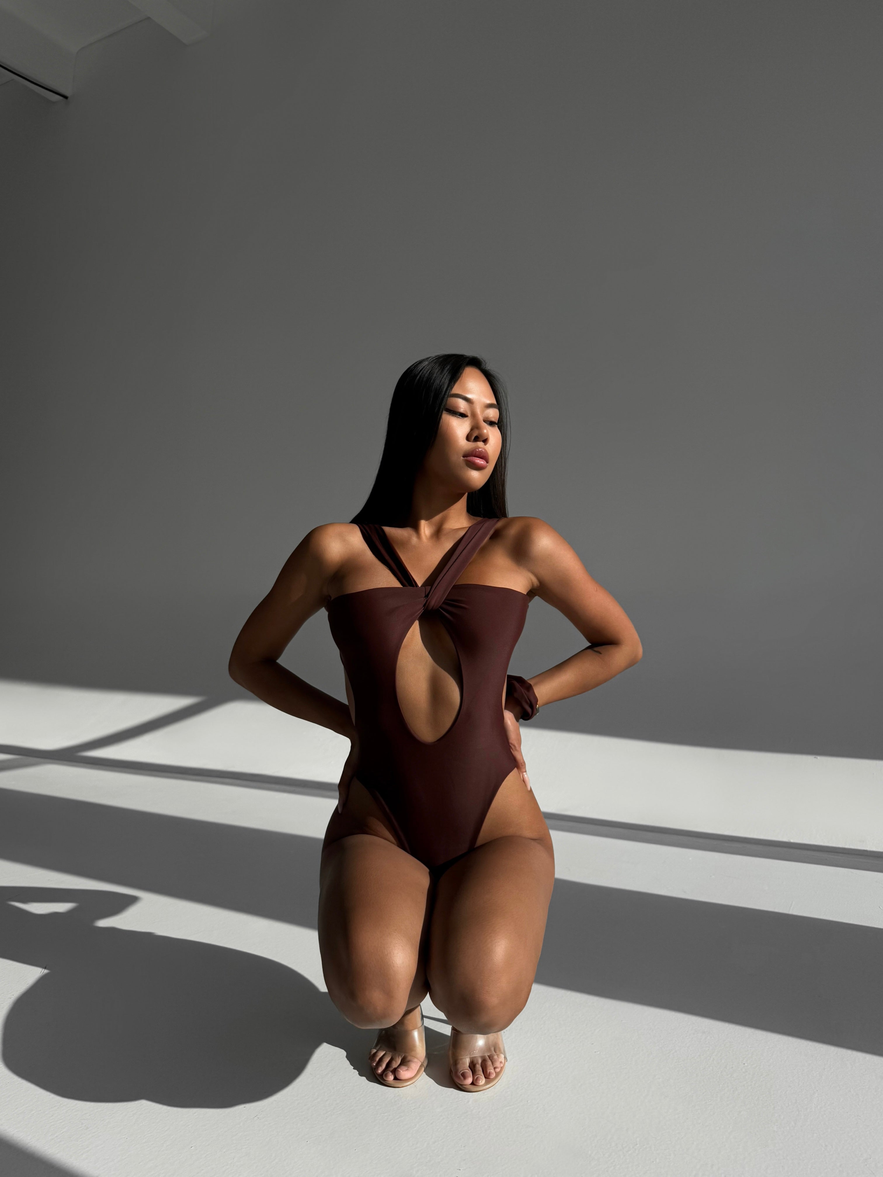 Costa Azure High-Neck One-Piece Swimwear