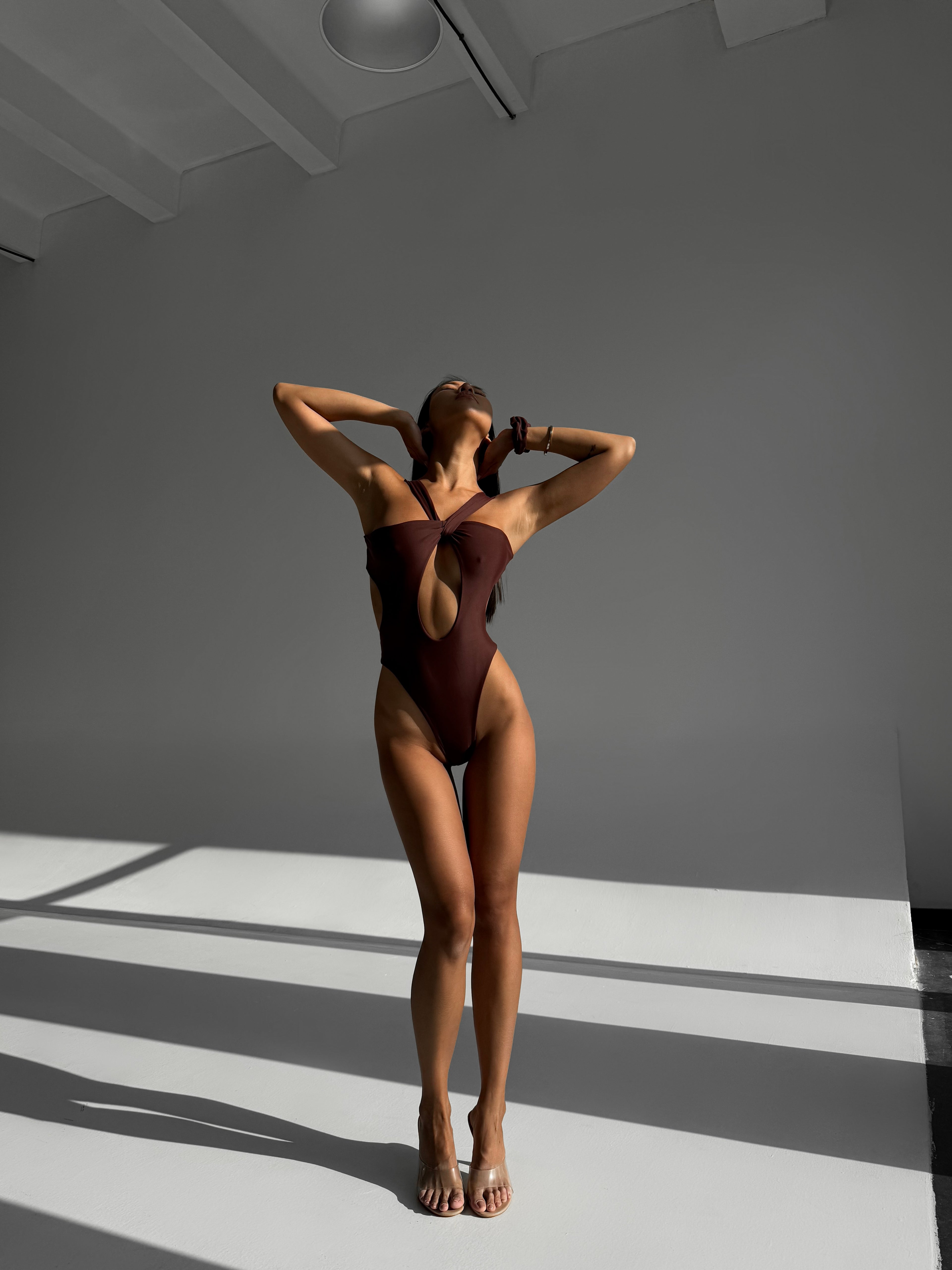 Costa Azure High-Neck One-Piece Swimwear