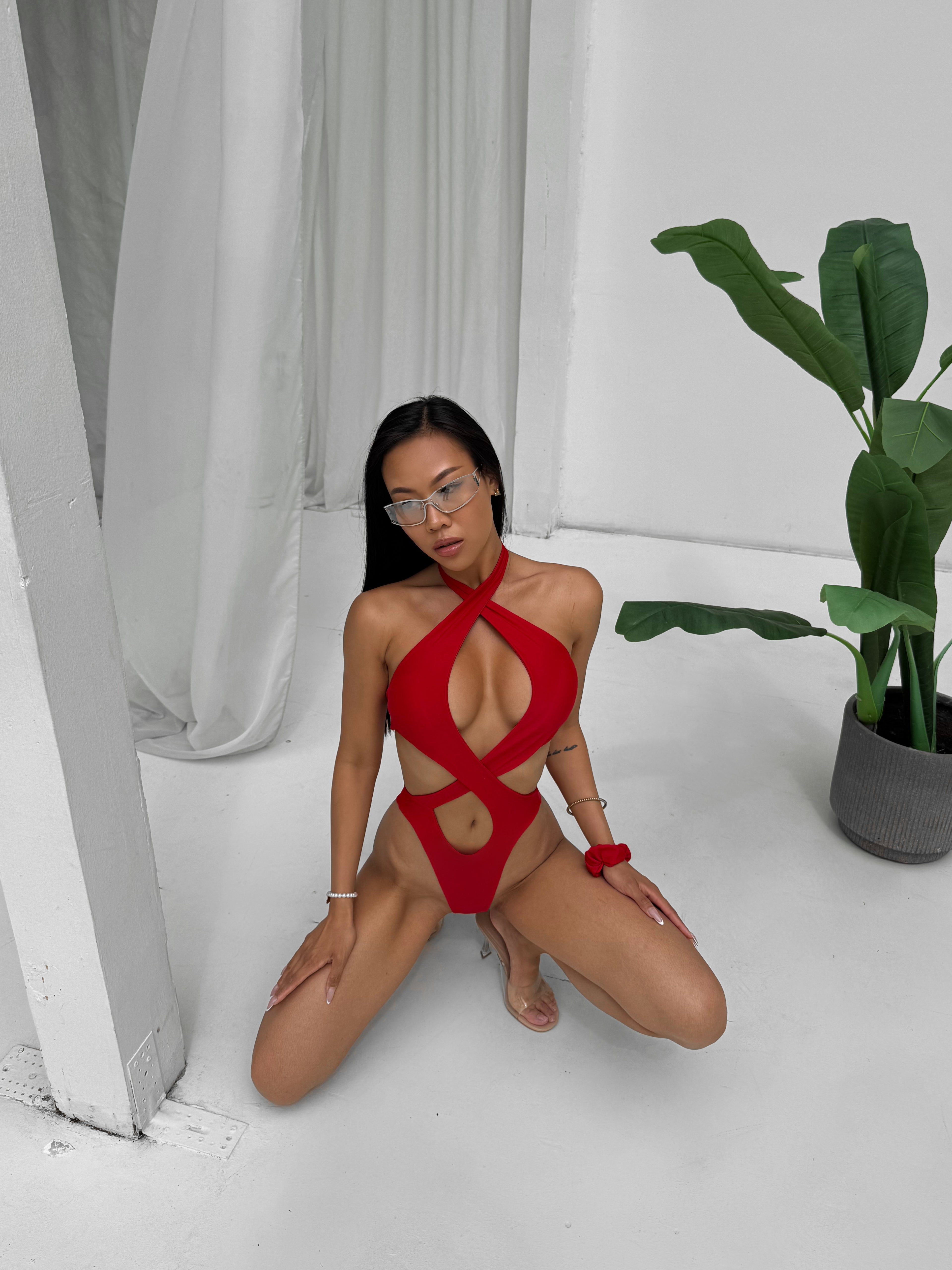Lunea Surf Cut-Out Strappy One-Piece Swimwear